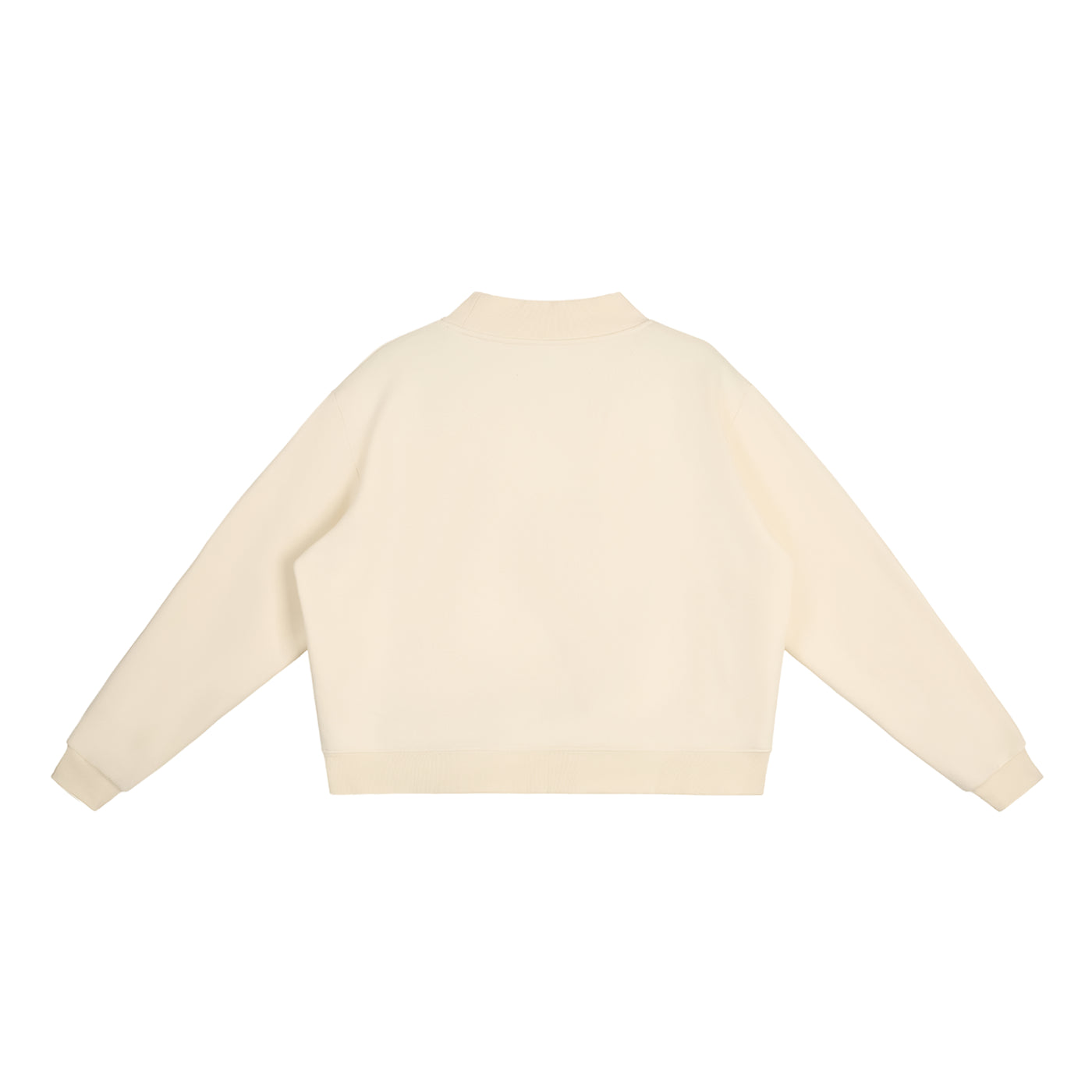 Citrus Sand Mock-Neck Crew Sweatshirt
