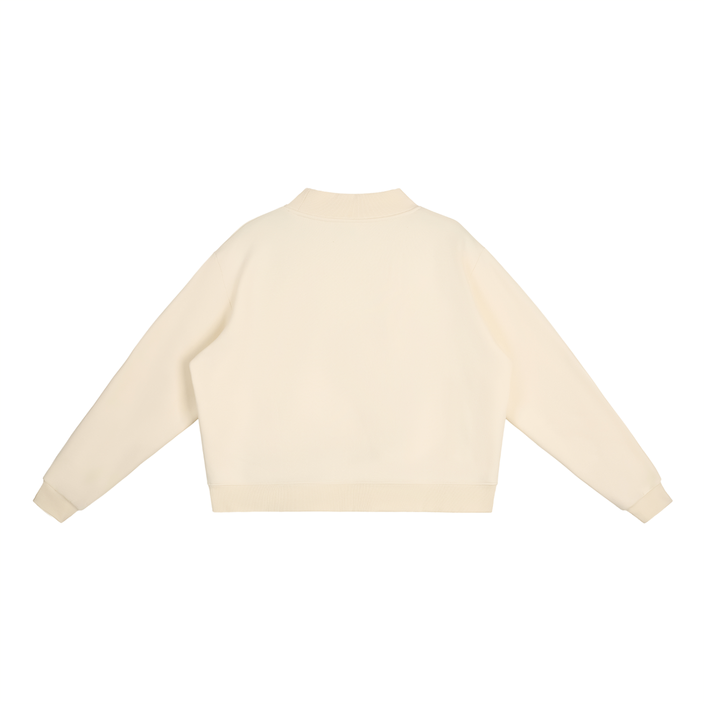 Citrus Sand Mock-Neck Crew Sweatshirt