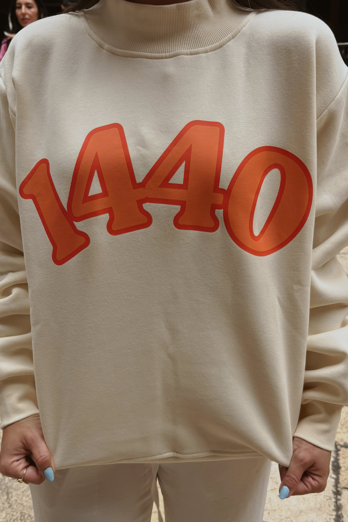 Citrus Sand Mock-Neck