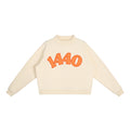 Citrus Sand Mock-Neck Crew Sweatshirt