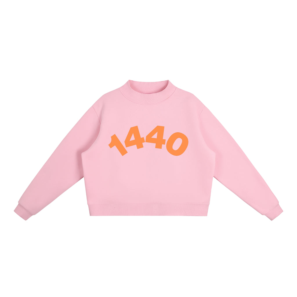 Sunset Mock-Neck Crew Sweatshirt